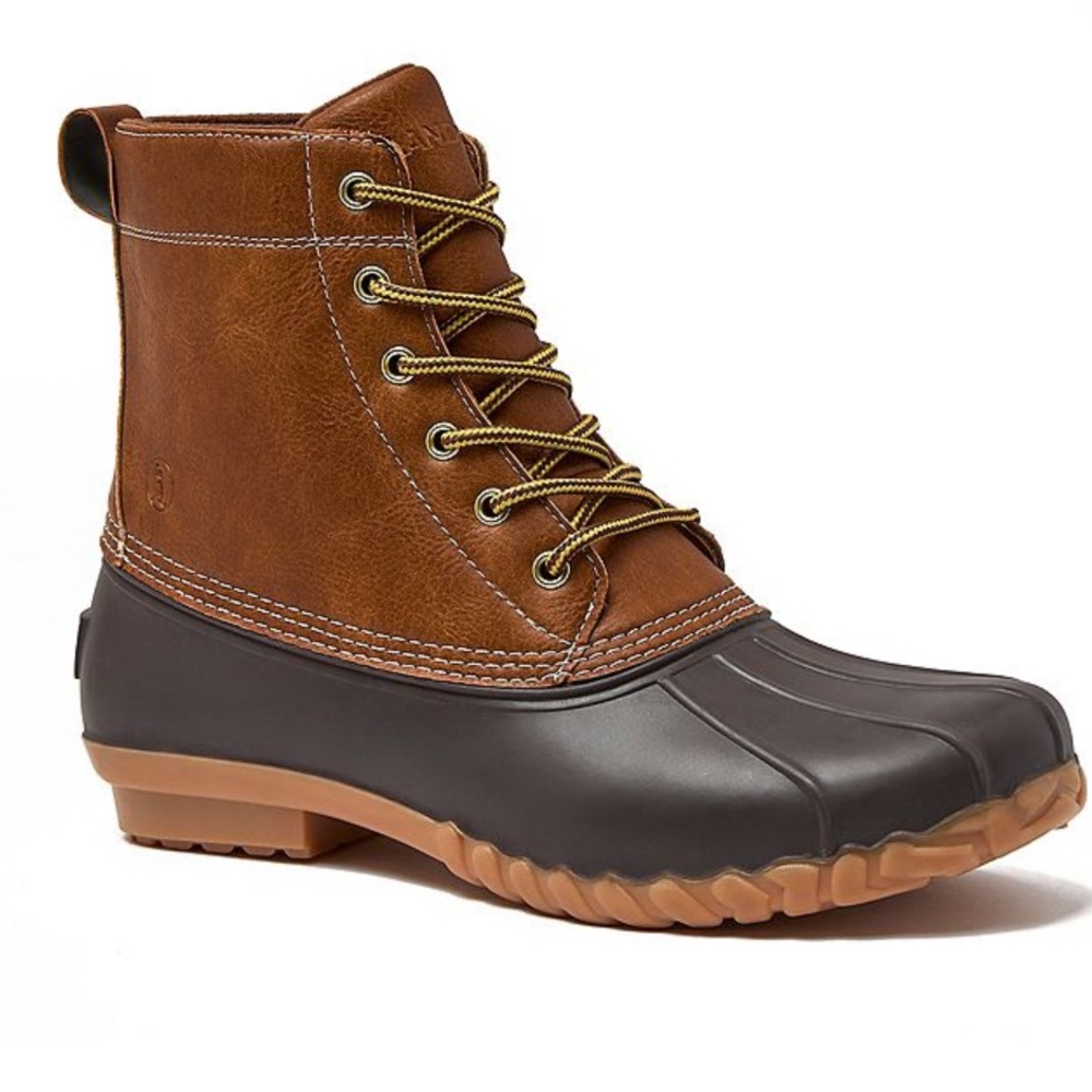 NEW Lands End 3M thinsolate Duck Boots Size 9 Water Resistant Laced NWOB